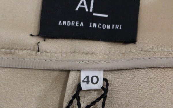Andrea Incontri Elegant Silk Pleated Knee-Length Skirt - Image 7