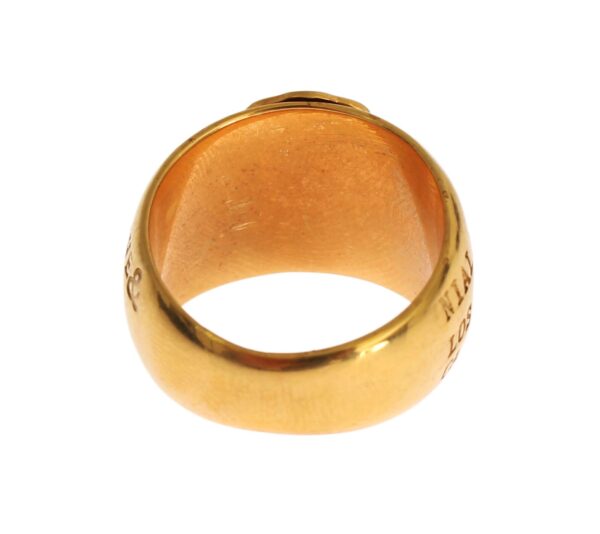 Nialaya Glamorous Gold-Plated Sterling Silver Ring - Image 7