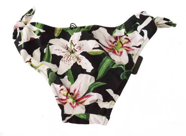 Dolce & Gabbana Elegant Lily-Print Bikini Bottom - Image 5