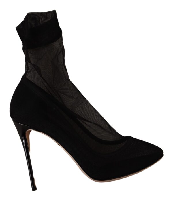 Dolce & Gabbana Elegant Stretch Sock Boot Pumps - Image 2