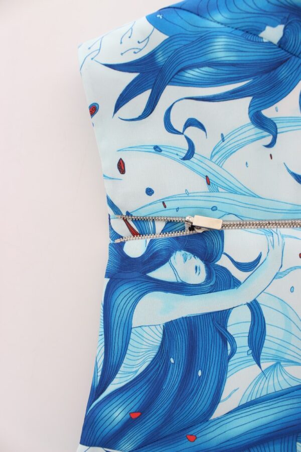 Koonhor Elegant Fresco-Print Knee-Length Skirt - Image 5