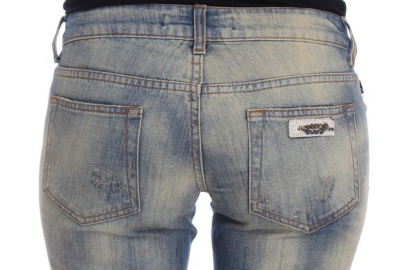 Cavalli Elegant Slim Bootcut Blue Jeans - Image 6
