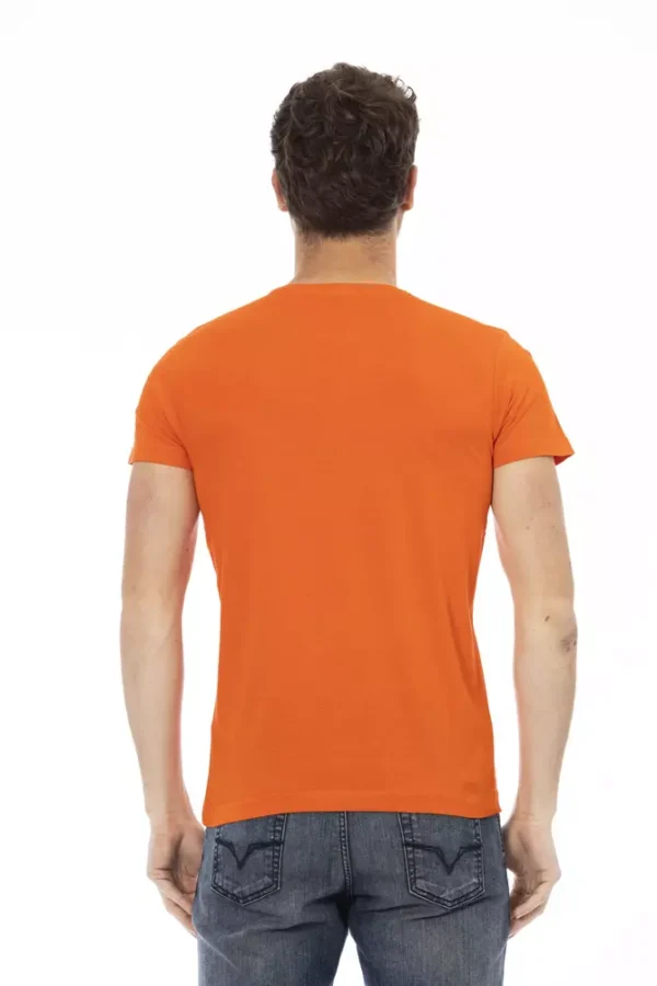 Trussardi Action Orange Cotton Men T-Shirt - Image 3