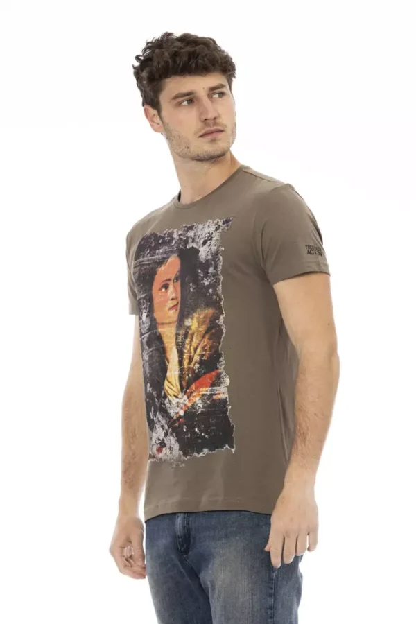 Trussardi Action Brown Cotton Men T-Shirt - Image 2