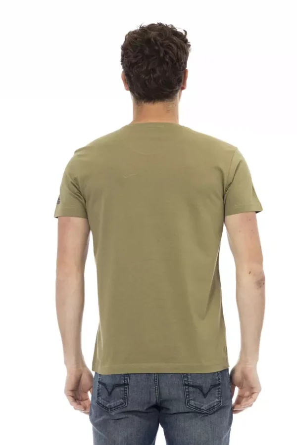 Trussardi Action Green Cotton Men T-Shirt - Image 3