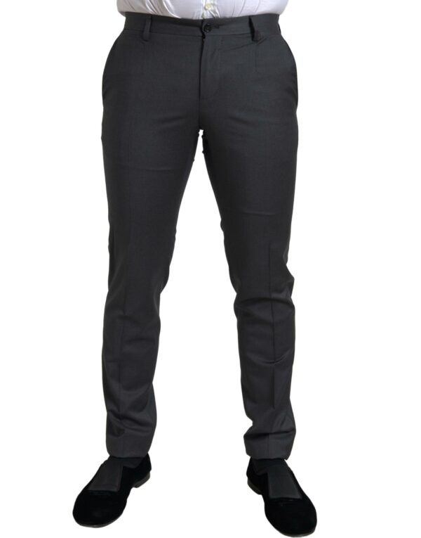 Dolce & Gabbana Sleek Grey Slim Fit Double Breasted Suit - Image 6