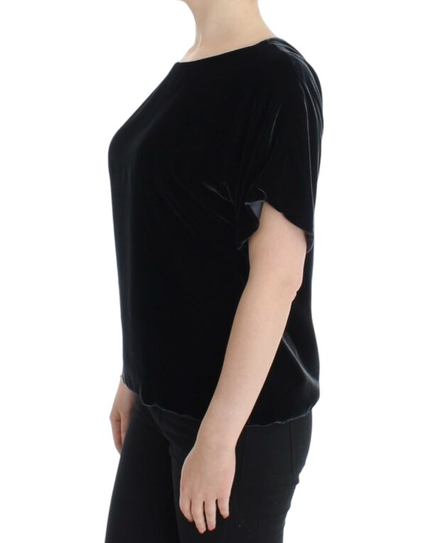 Dolce & Gabbana Enchanting Velvet Short Sleeve Top - Image 2