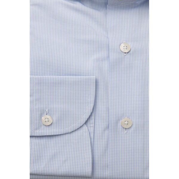 Bagutta Light Blue Cotton Men Shirt - Image 3