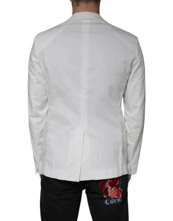 Dondup White Single Breasted One Button Dress Formal Blazer - Image 4