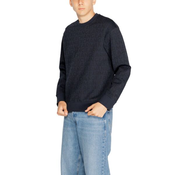 Armani Exchange Blue Cotton Sweater - Image 3