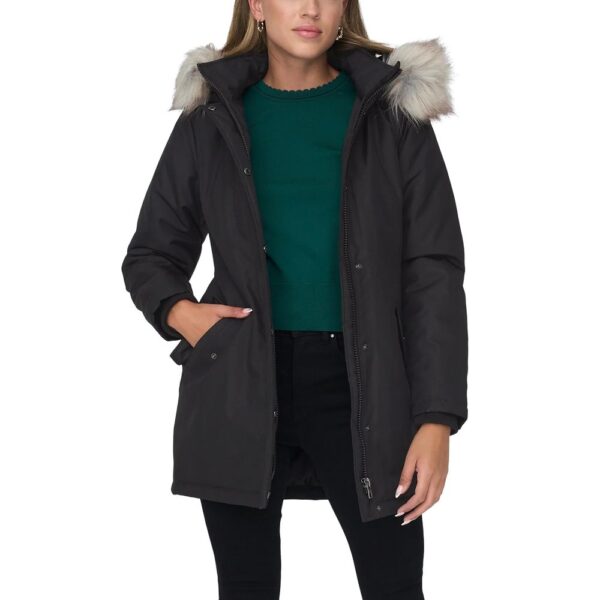 Only Black Polyester Jackets & Coat - Image 3