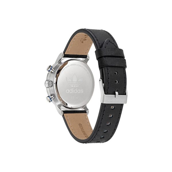 Adidas Black Leather Watch - Image 2