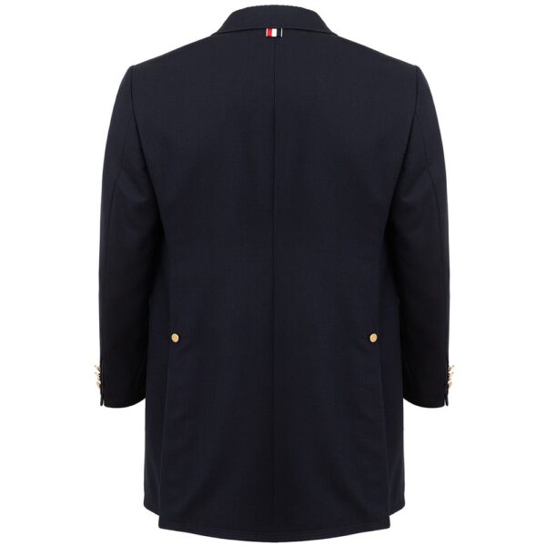 Thom Browne Elegant Wool Jacket in Signature Blue - Image 2