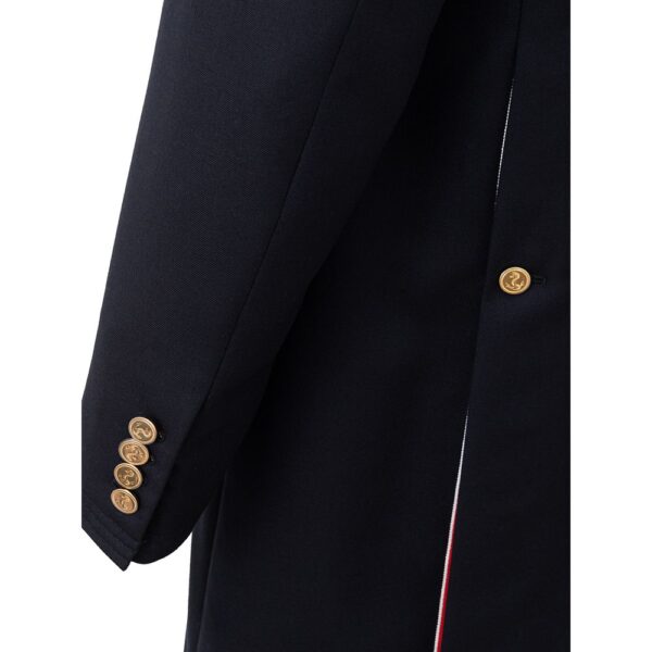 Thom Browne Elegant Wool Jacket in Signature Blue - Image 3