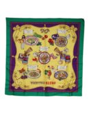 Dolce & Gabbana Multicolor Printed Silk Square Wrap Scarf