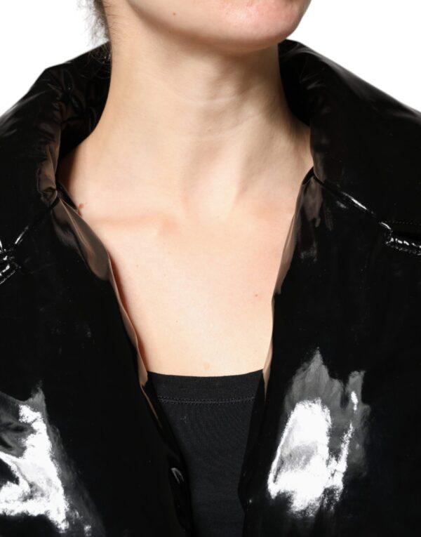 Dolce & Gabbana Black Polyester Button Down Blouson Jacket - Image 5