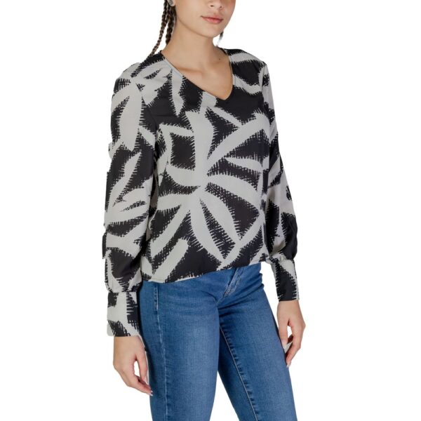 Jacqueline De Yong Black Recycled Polyester Shirt - Image 3