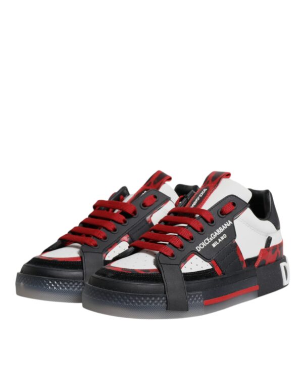 Dolce & Gabbana Multicolor Logo CUSTOM 2.Zero Sneakers Shoes - Image 4