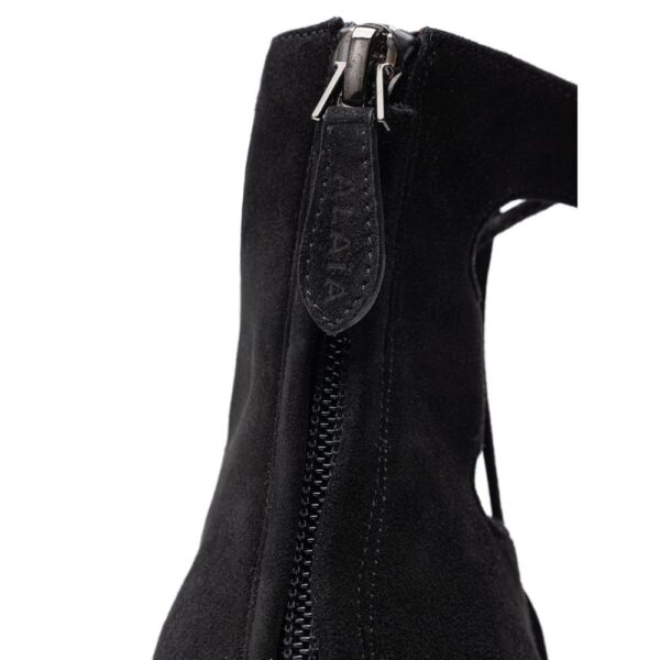 Alaïa Black Leather Scamociata Sandal - Image 6