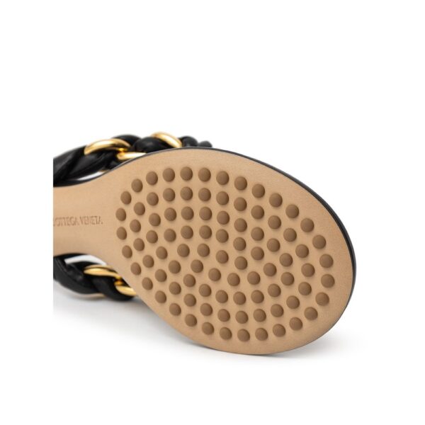 Bottega Veneta Black Leather Sandal - Image 6