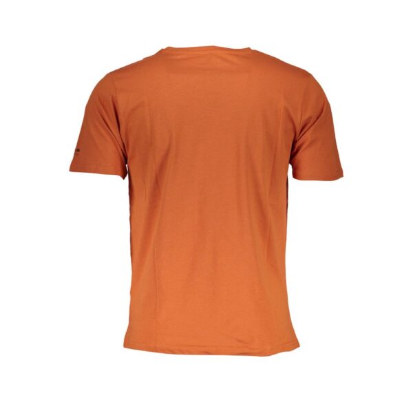 Gas Orange Cotton T-Shirt - Image 2