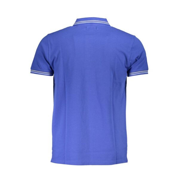 Cavalli Class Blue Cotton Polo Shirt - Image 2