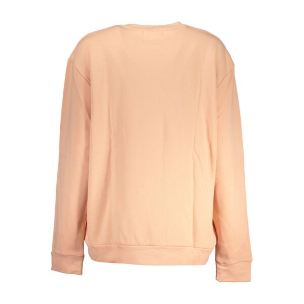 Cavalli Class Elegant Long-Sleeved Pink Fleece Sweatshirt - Image 2