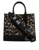 Dolce & Gabbana Multicolor Leopard Shopping Tote Shoulder Bag