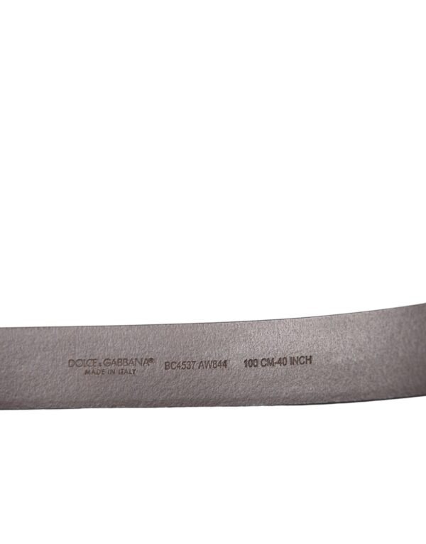 Dolce & Gabbana Elegant Calf Leather Belt with Metal Buckle Closure - Image 5