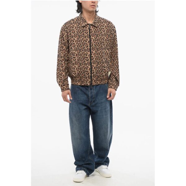 Armani EMPORIO Unlined Reversible Bomber Jacket with Animal Pattern - Image 4
