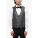 Corneliani Embroidered Silk ACADEMY CERIMO Waistcoat with 4-Buttons